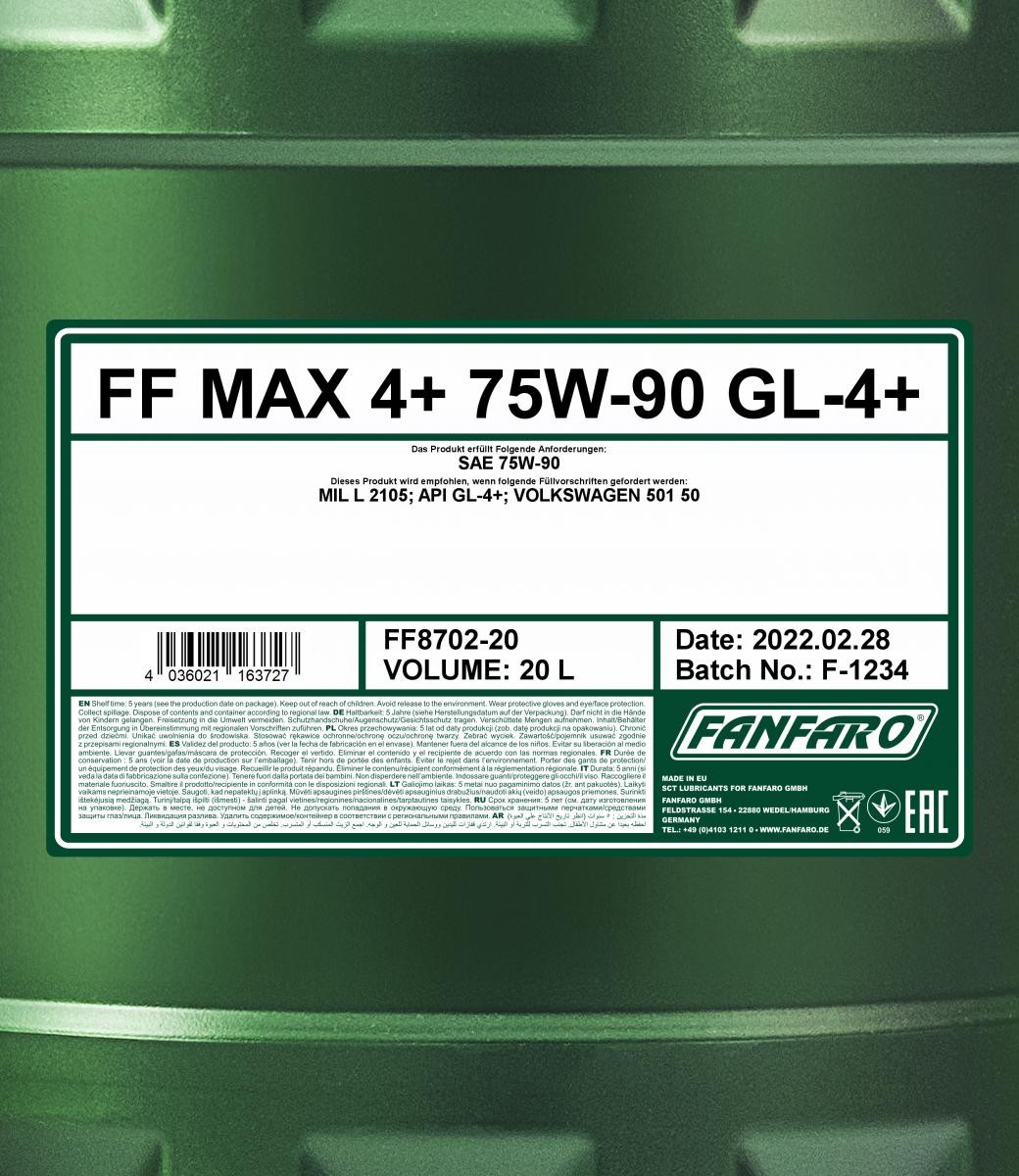 FANFARO Manual Transmission Oil FF8702-20