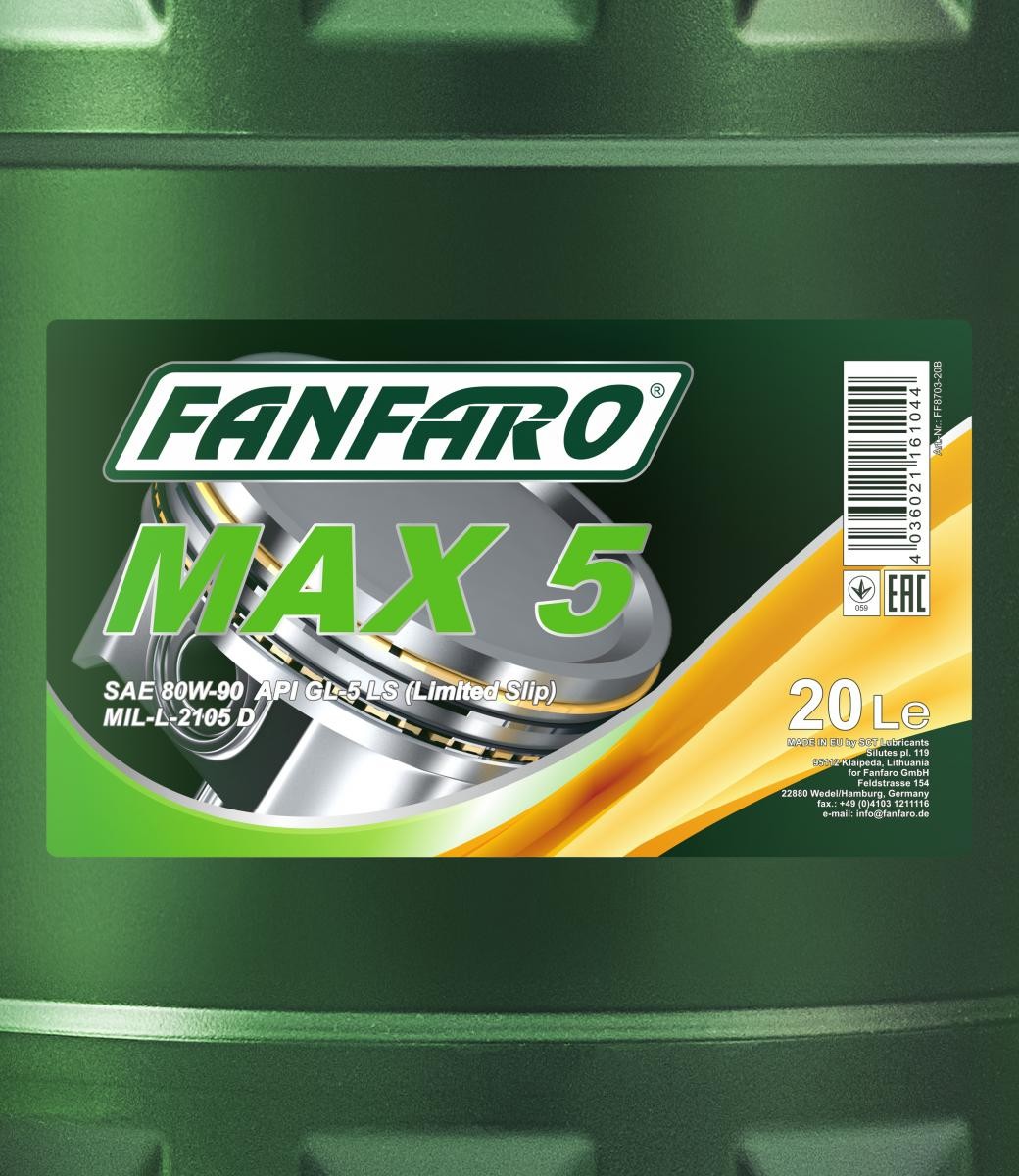 FANFARO Manual Transmission Oil FF8703-20