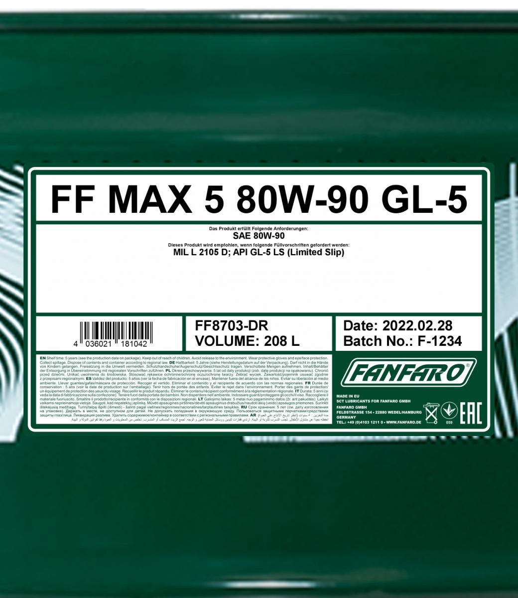 FANFARO Manual Transmission Oil FF8703-DR