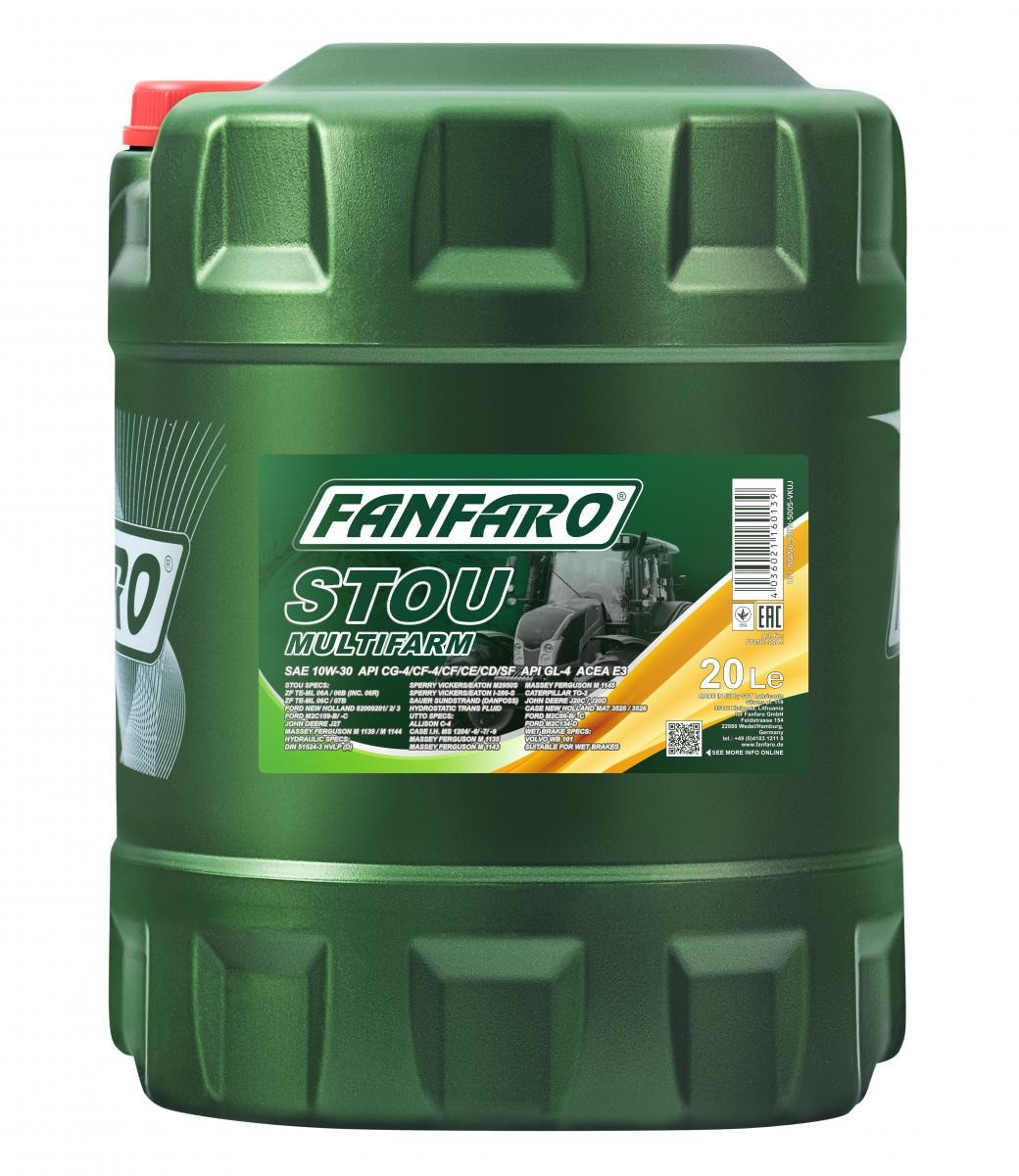 FANFARO STOU Multifarm 10W-30, 20l Motor oil FF2501-20 buy