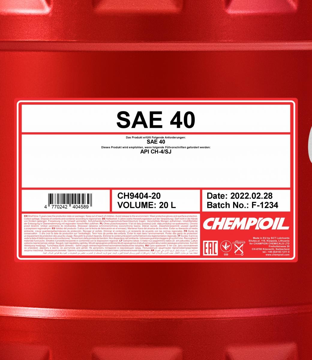 CHEMPIOIL Engine oil CH9404-20