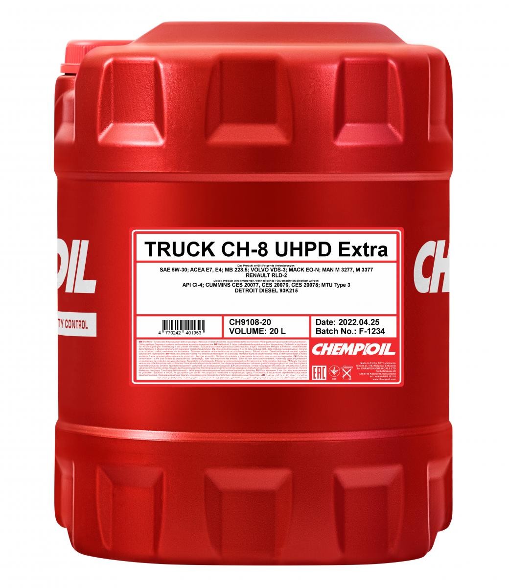 Engine oil ACEA E4 CHEMPIOIL - CH9108-20 Truck, Extra CH-8