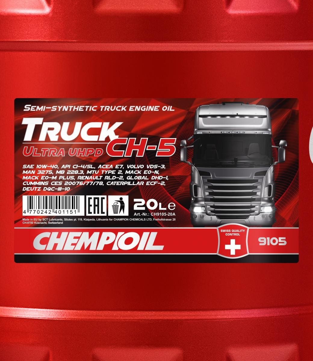 Aceite de Motor Diésel Para Camión Chempioil Truck API CI-4 SHPD 15W40
