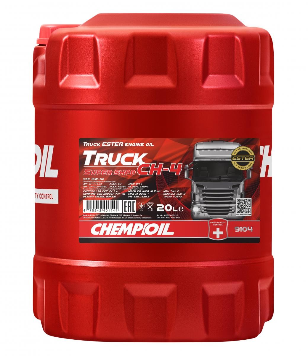 CHEMPIOIL CH9104-20 Engine oil IVECO experience and price