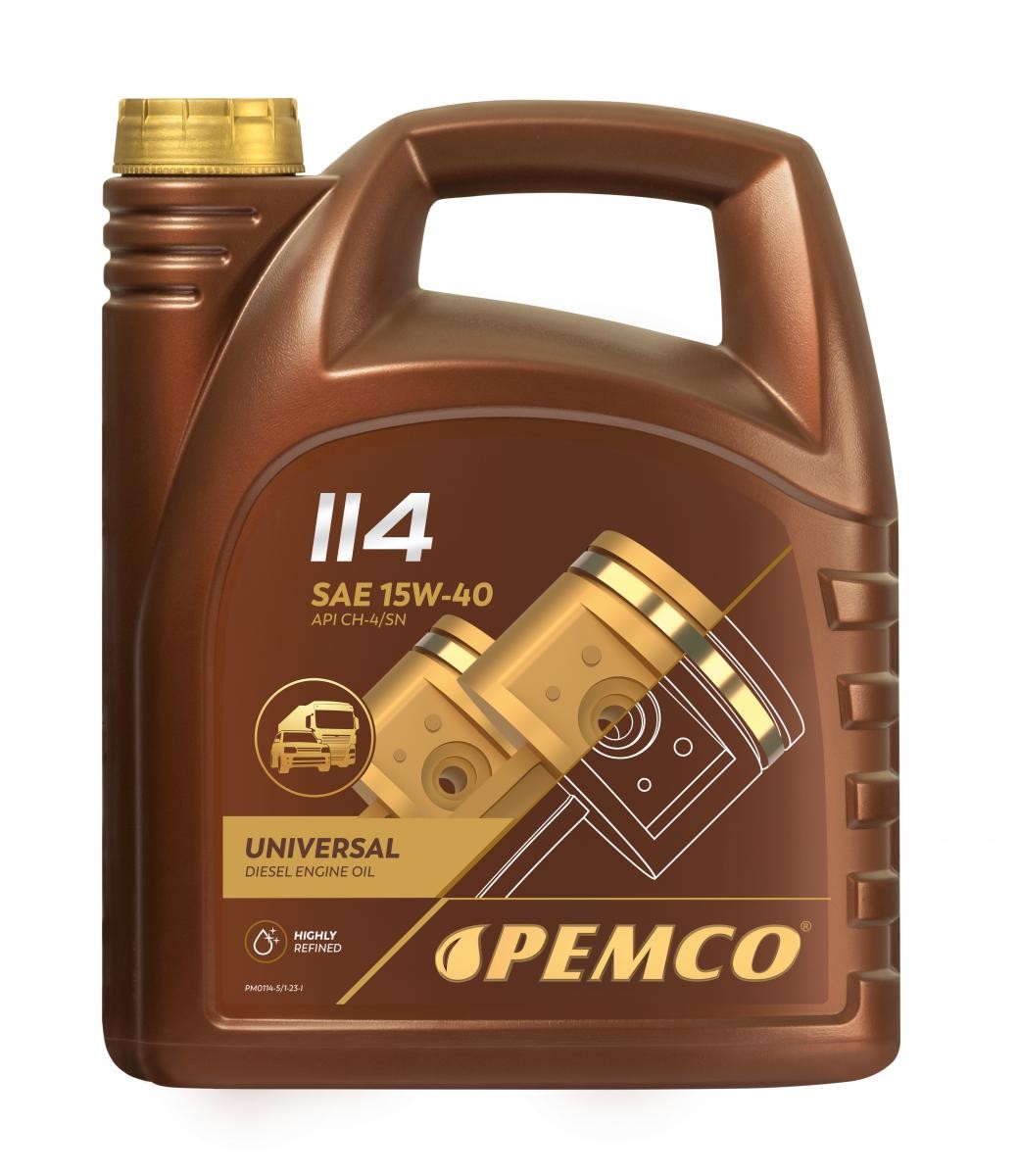 Buy Auto oil PEMCO diesel PM0114-5 iDRIVE 100, iDRIVE 114 15W-40, 5l, Mineral Oil