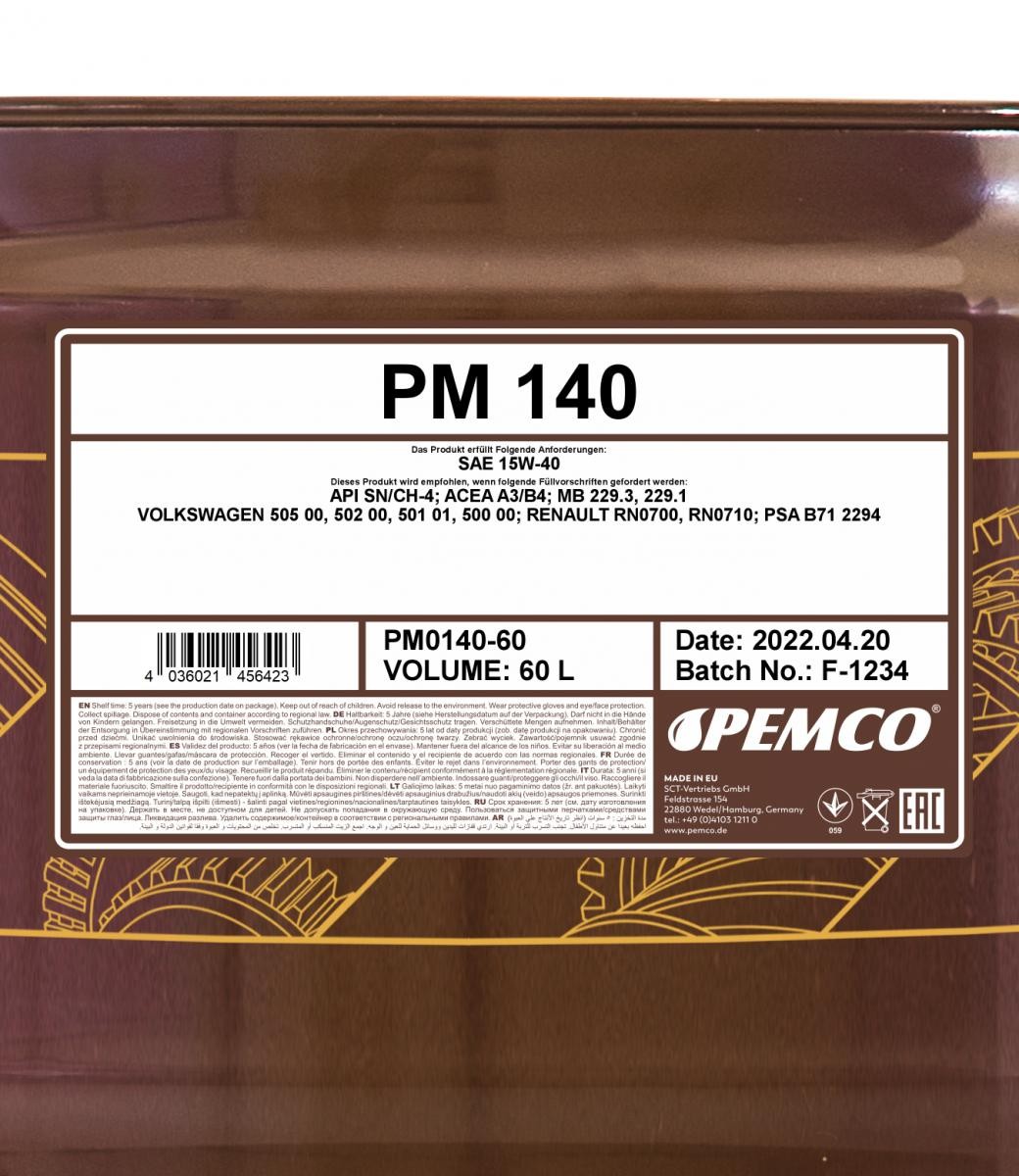 PEMCO Engine oil PM0140-60