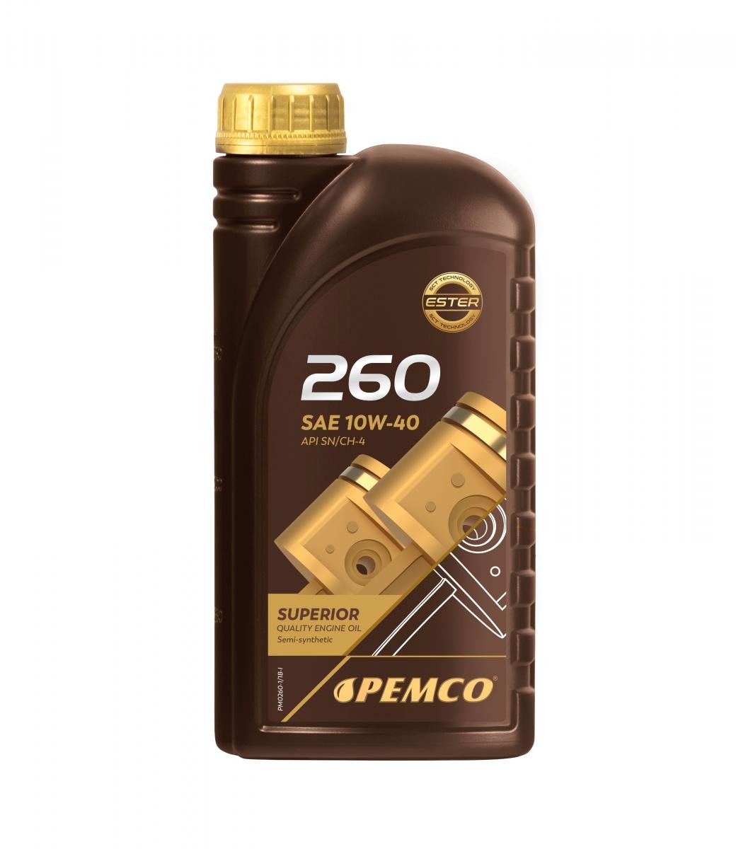 PEMCO iDRIVE 200, iDRIVE 260 PM0260-1 Motorolie 10W-40, 1L, Deels synthetische olie