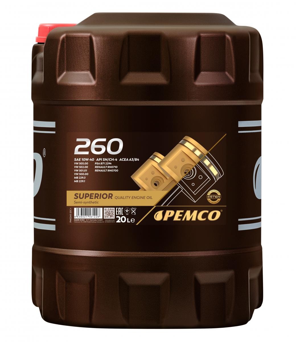 PEMCO Huile moteur RENAULT,MERCEDES-BENZ,AUDI PM0260-20
