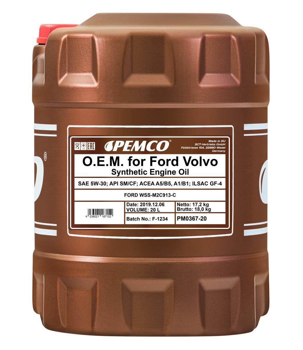PM0367-20 PEMCO Olio LAND ROVER 5W-30, 20l, Olio sintetico