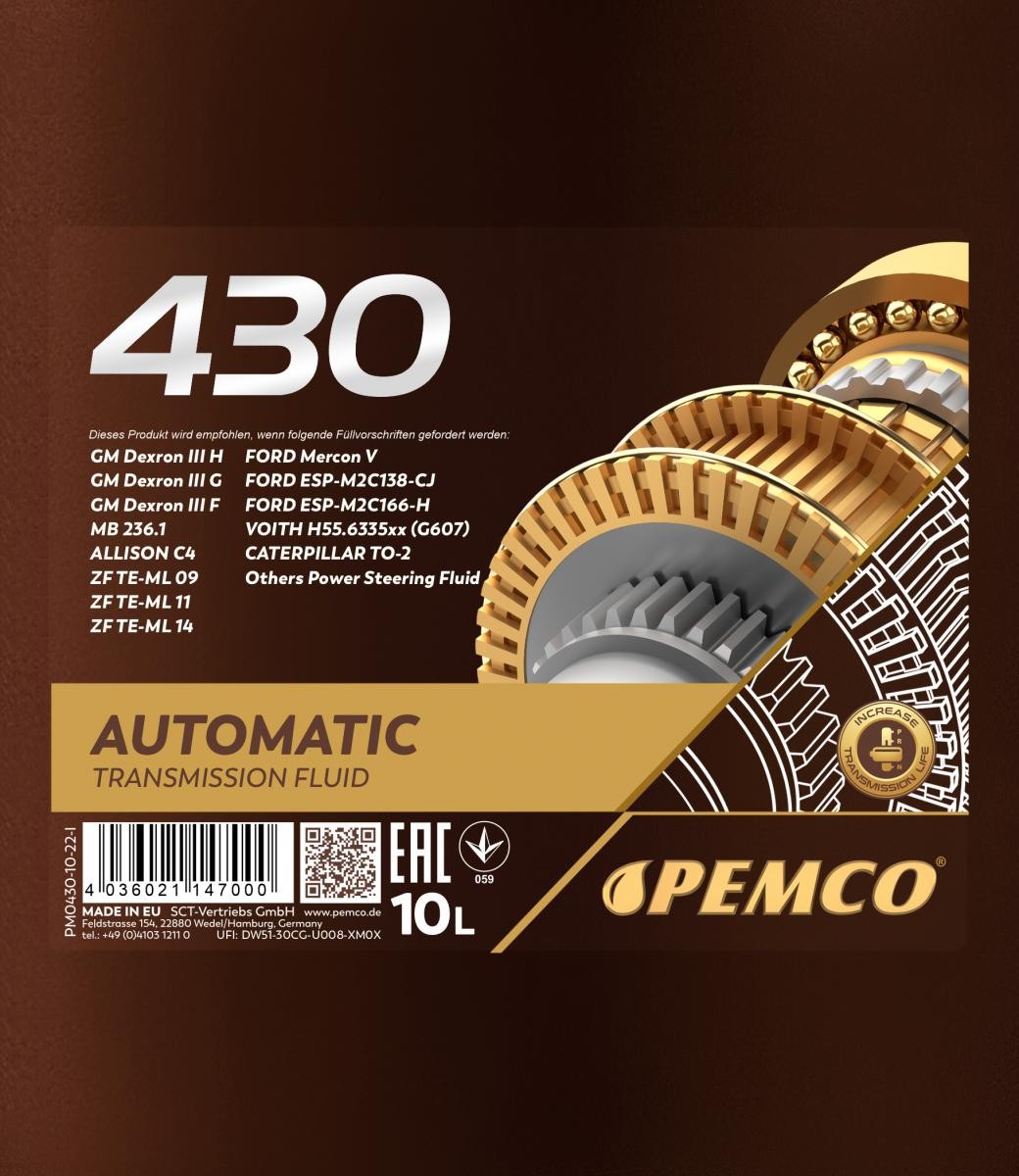 PEMCO Automatic transmission fluid PM0430-10