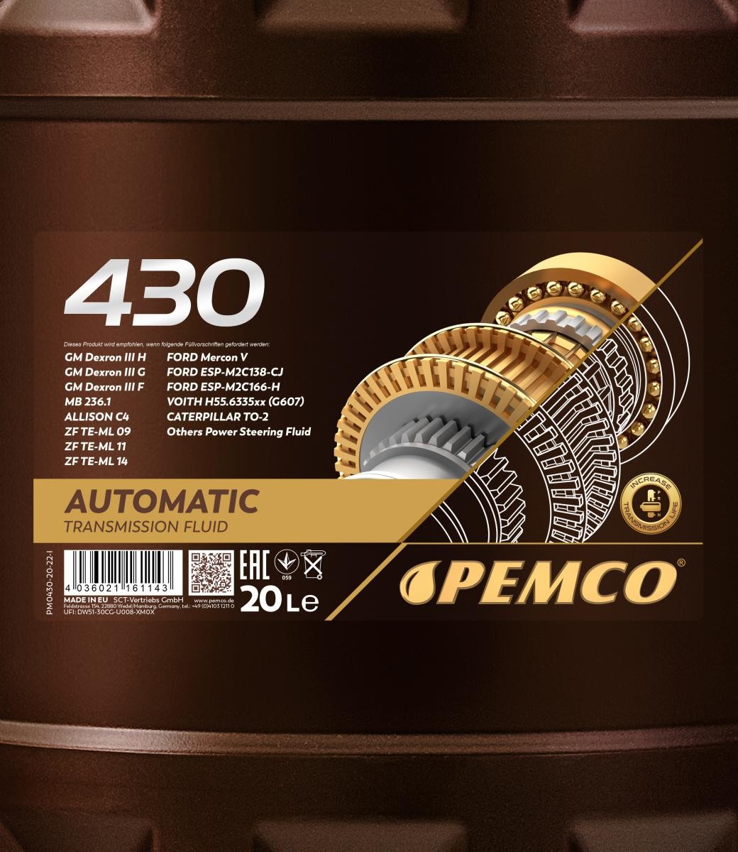 PEMCO Automatic transmission fluid PM0430-20