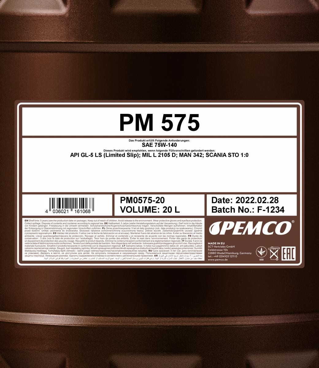PEMCO Manual Transmission Oil PM0575-20