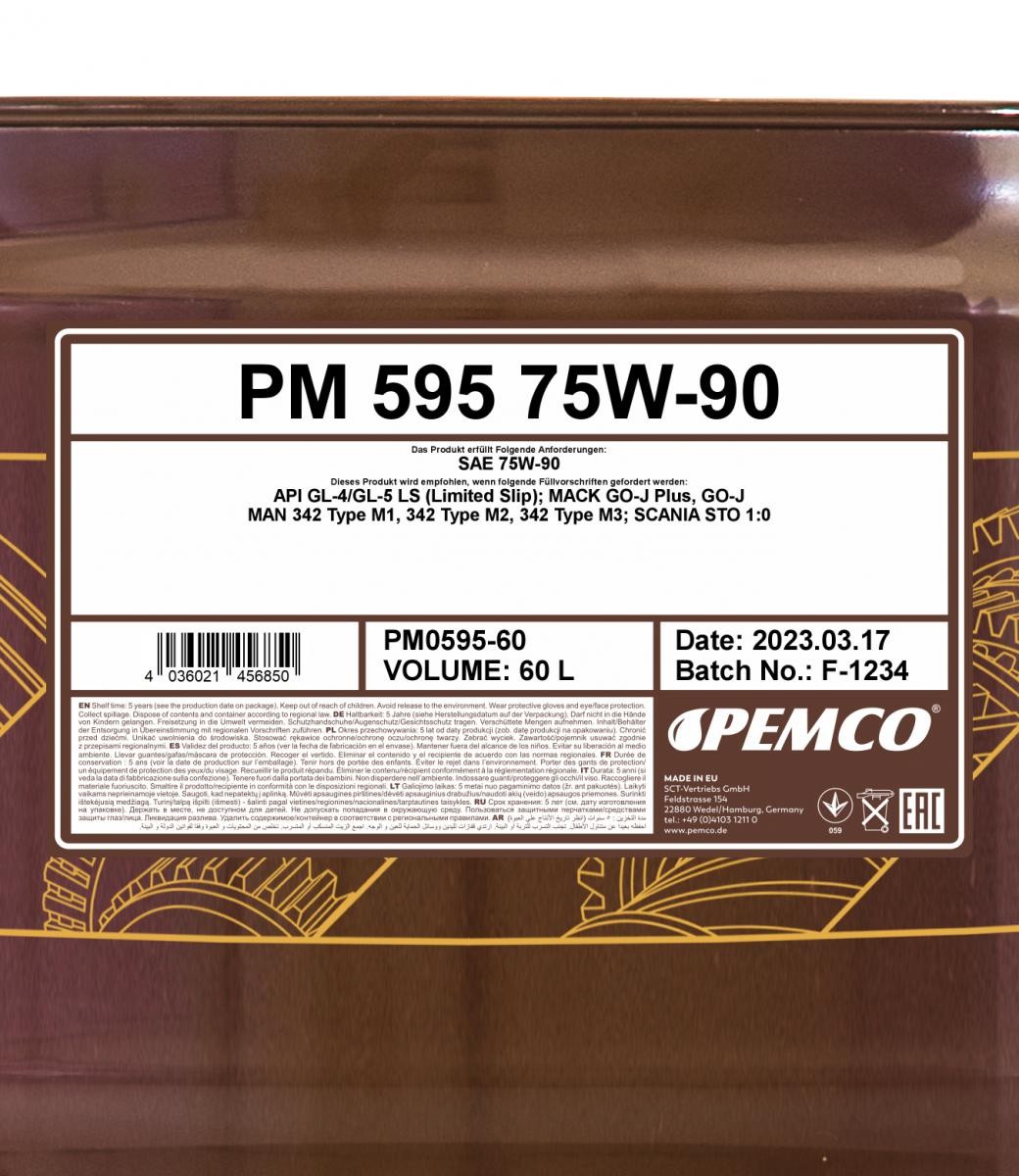 PEMCO Manual Transmission Oil PM0595-60
