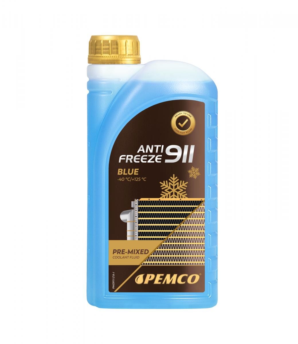 15770014 PEMCO Antifreeze 911, -40 PM0911-1 Охладителна течност G11 Син, 1литър