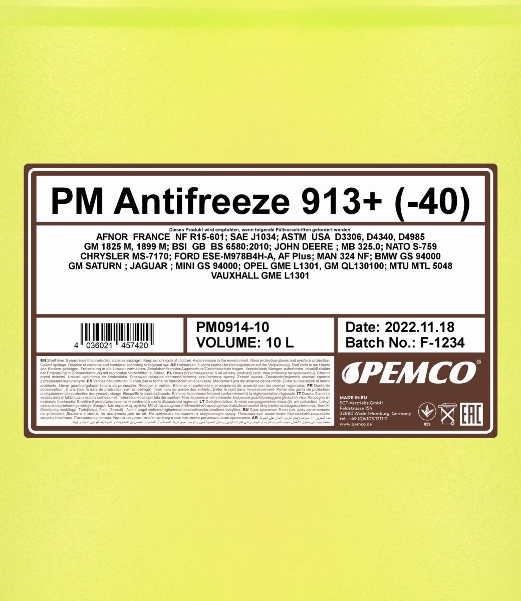 PEMCO Glycol coolant PM0914-10