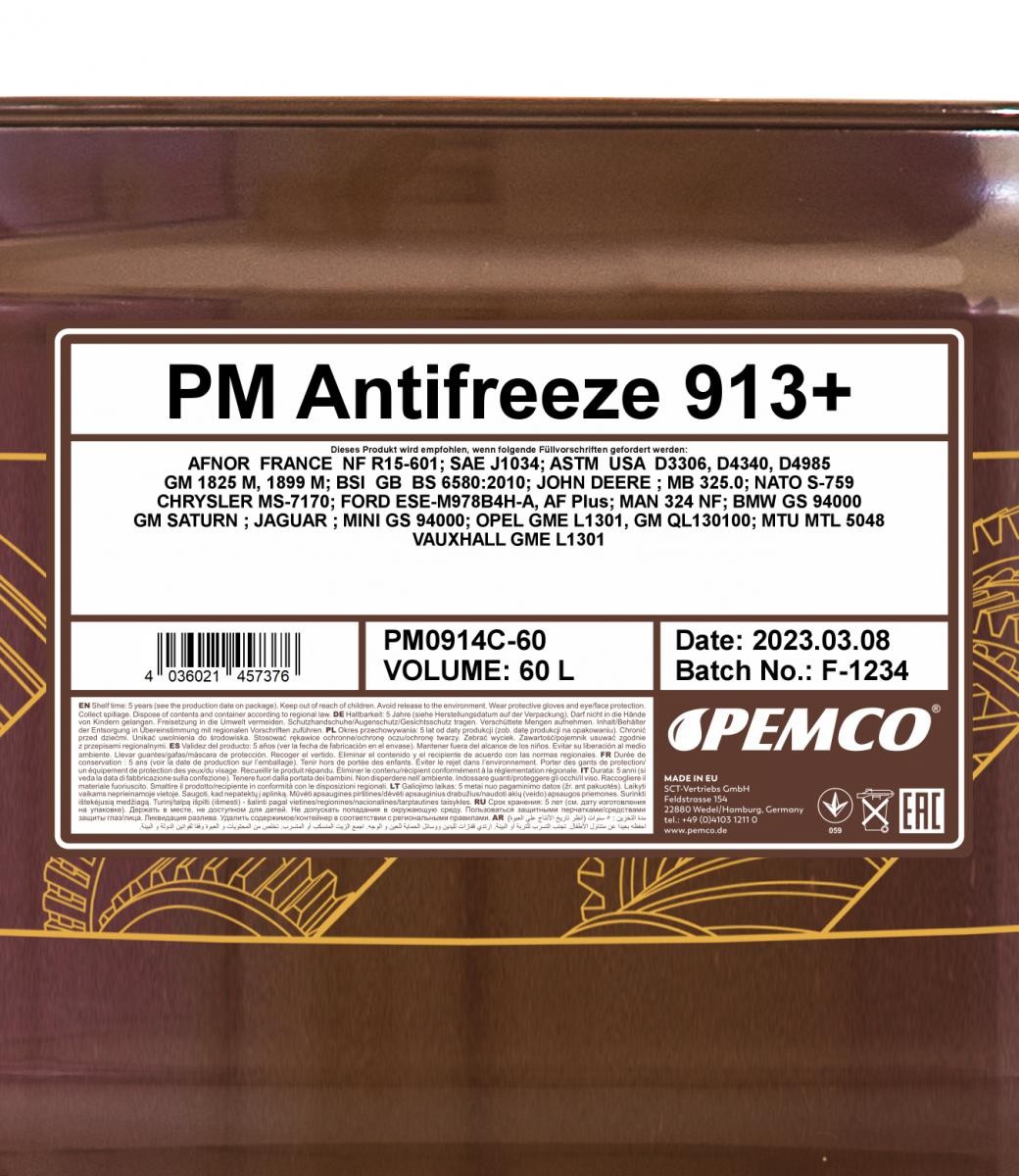 PEMCO Glycol coolant PM0914C-60