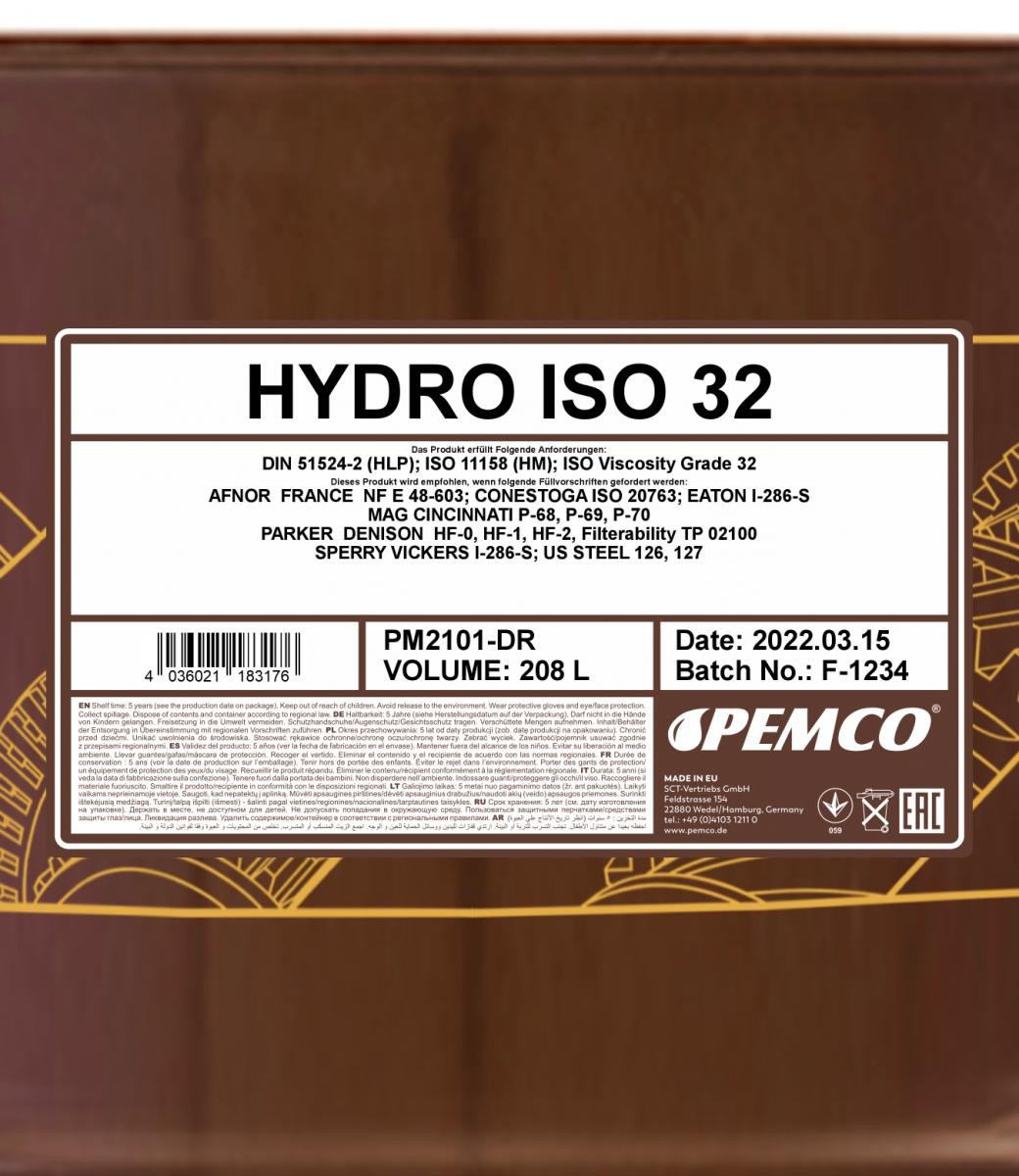 PEMCO Hydraulic fluid PM2101-DR