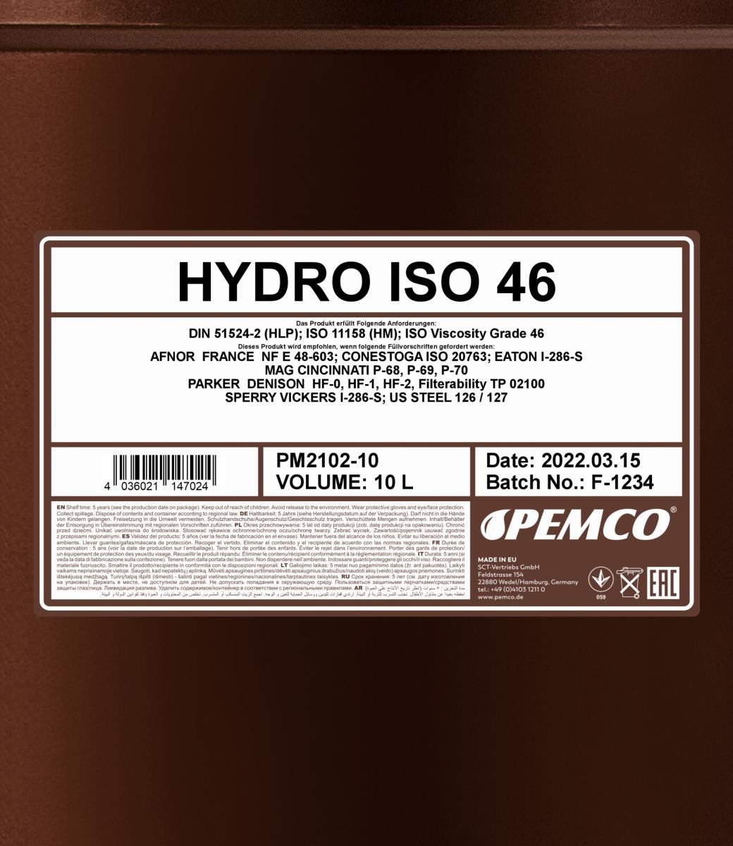 PEMCO Hydrauliköl PM2102-10