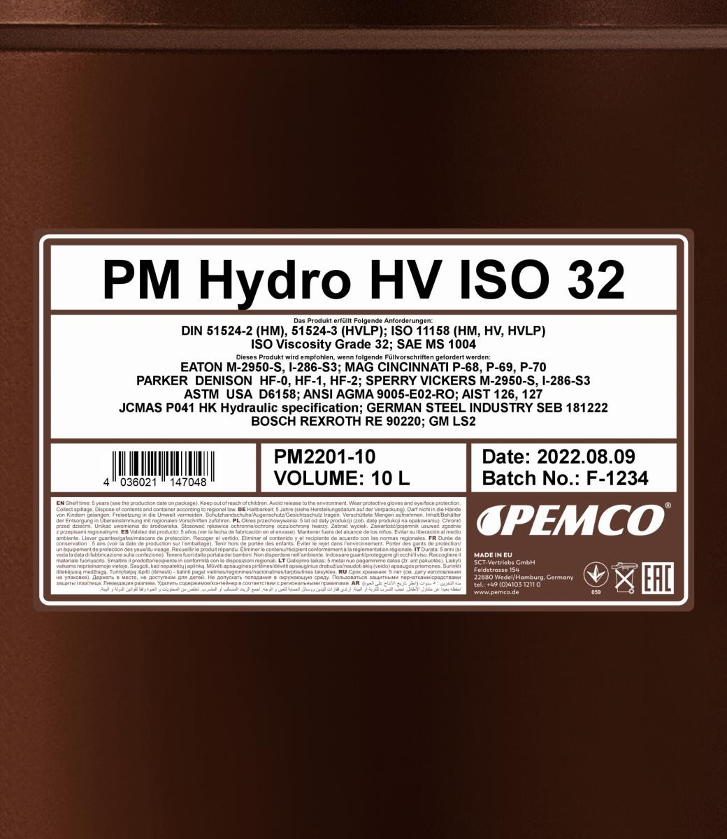 PEMCO Hydraulic fluid PM2201-10