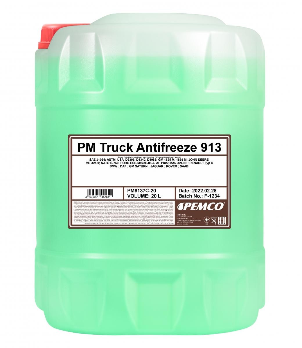 PEMCO Truck Antifreeze 913 20l, -38(50/50) Coolant PM9137C-20 buy