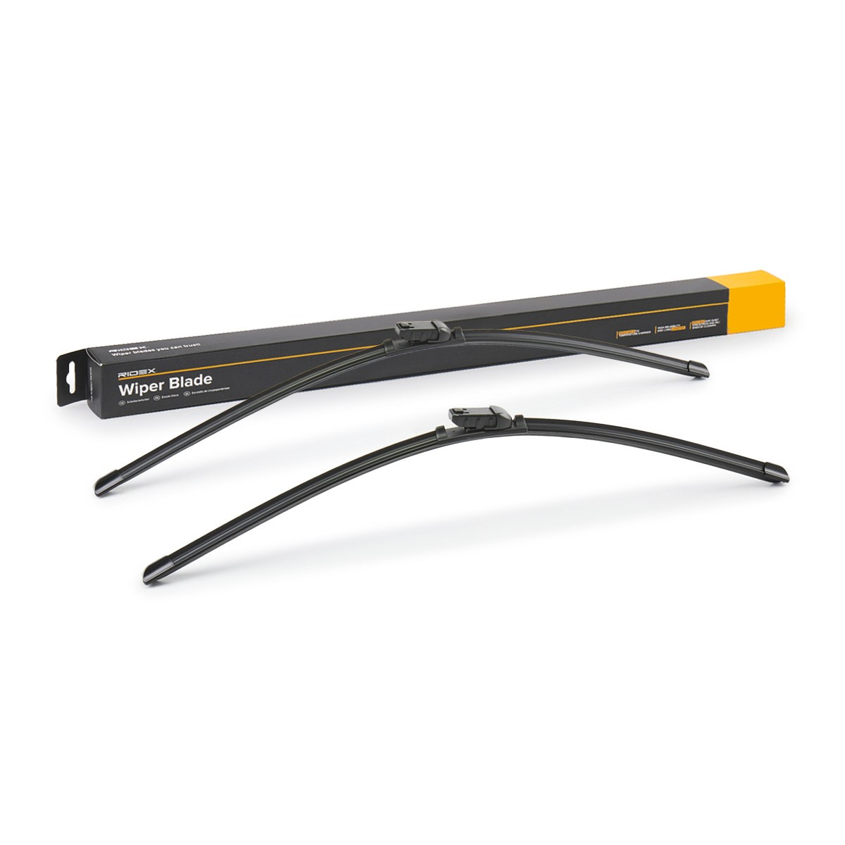 RIDEX 298W16958 Wiper blade 700, 650 mm Front, Beam, with spoiler, for left-hand drive vehicles