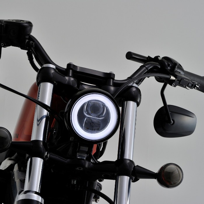 PowerZone Motorrad LED Scheinwerfer Scheinwerfer Kopf Licht