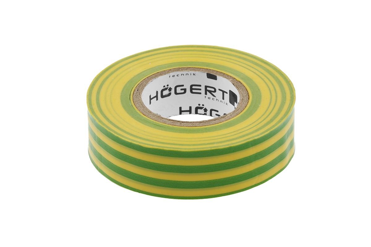 Hogert Technik HT1P286 Adhesive tape for car interior 19mm, yellow/green, Fabric film, 20m