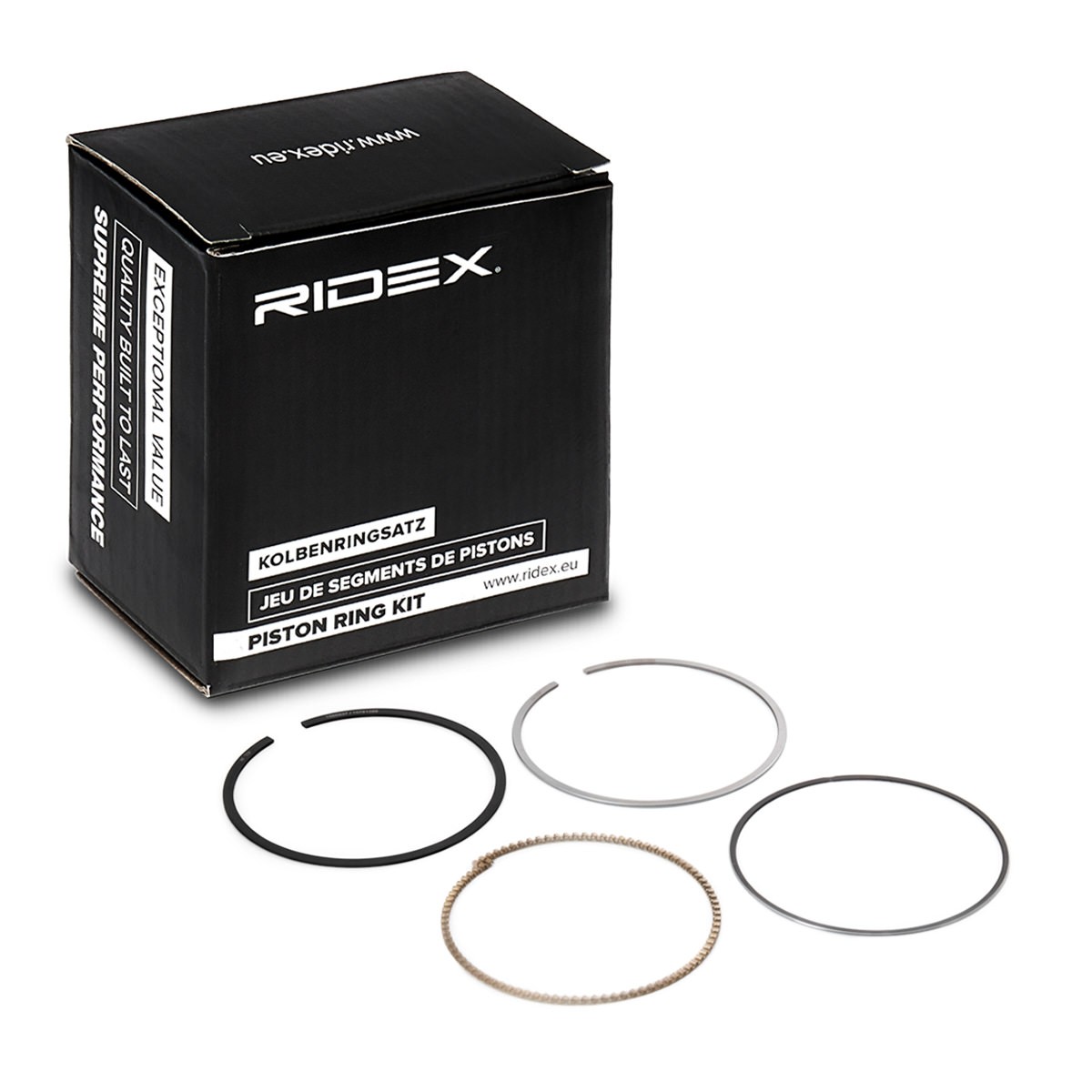 RIDEX 444P0023 Piston Ring Kit Cyl.Bore: 87,50mm