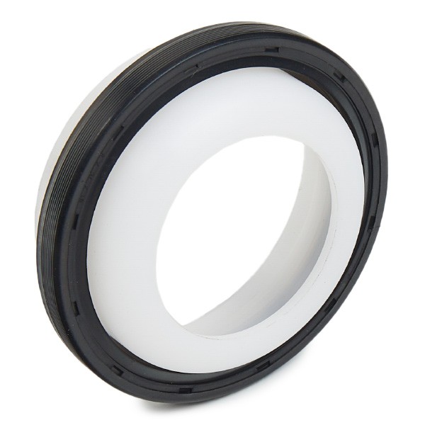 RIDEX 572S0037 Crankshaft seal with mounting sleeve, PTFE (polytetrafluoroethylene)/ACM (polyacrylate rubber)