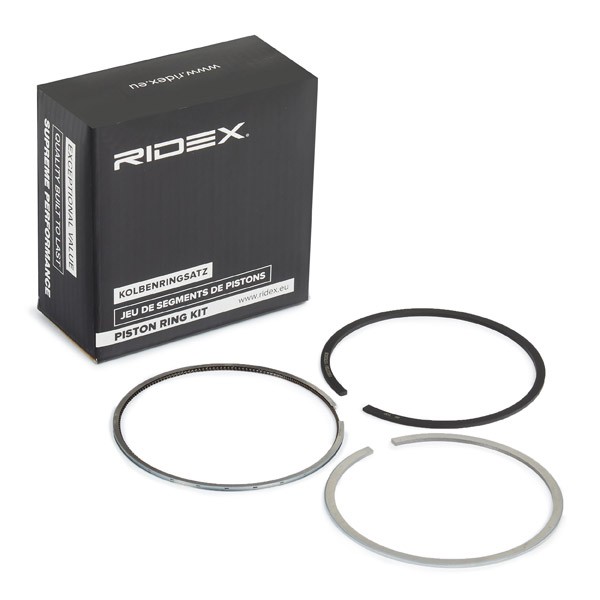 Original RIDEX Piston ring kit 444P0031 for AUDI A3