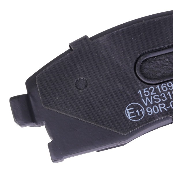 402B1388 Set of brake pads 402B1388 RIDEX Front Axle, with acoustic wear warning, with accessories