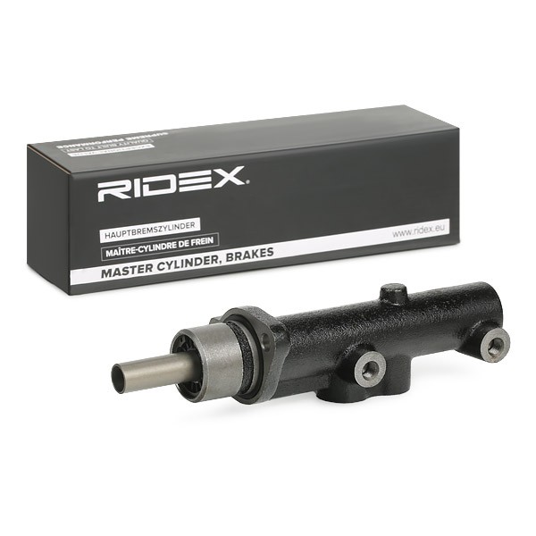 RIDEX 258M0264 Brake master cylinder Ø: 25,40 mm, Cast Iron, 2x M10x1.0