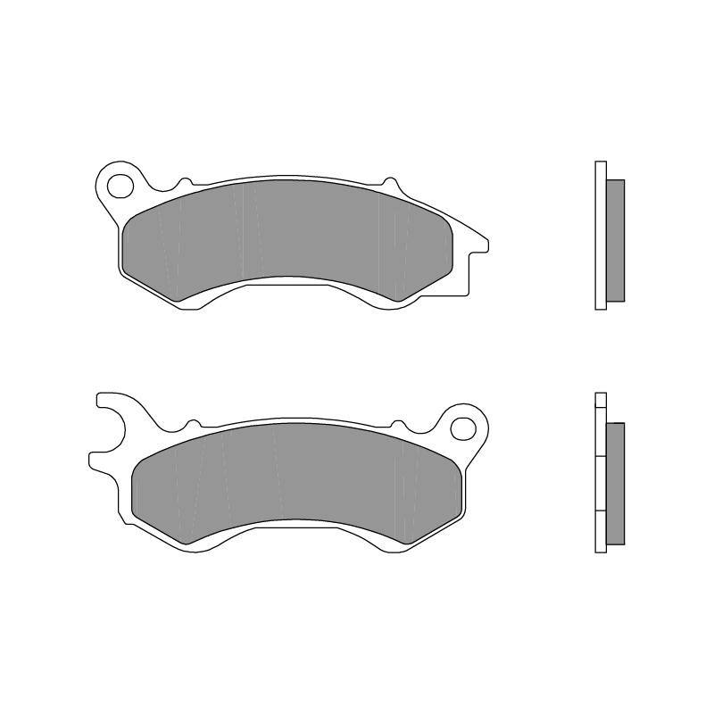 BREMBO Carbon Ceramic, Scooter 07090CC Brake pad set Front and Rear