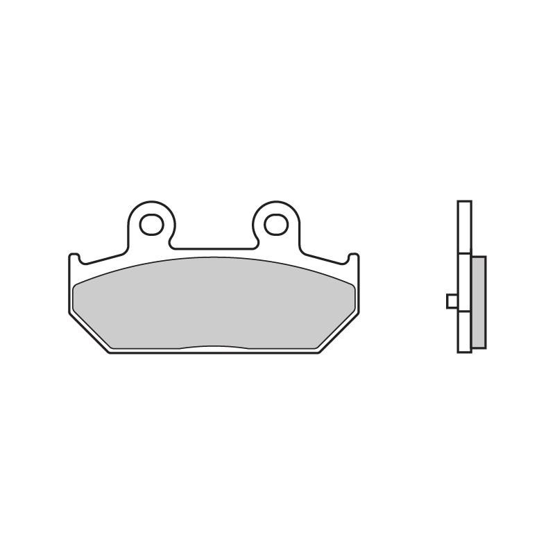 BREMBO Carbon Ceramic, Scooter 07058 Brake pad set Front and Rear