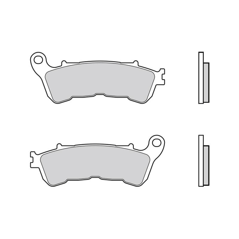 BREMBO Scooter, Carbon Ceramic 07063 Brake pad set Front and Rear