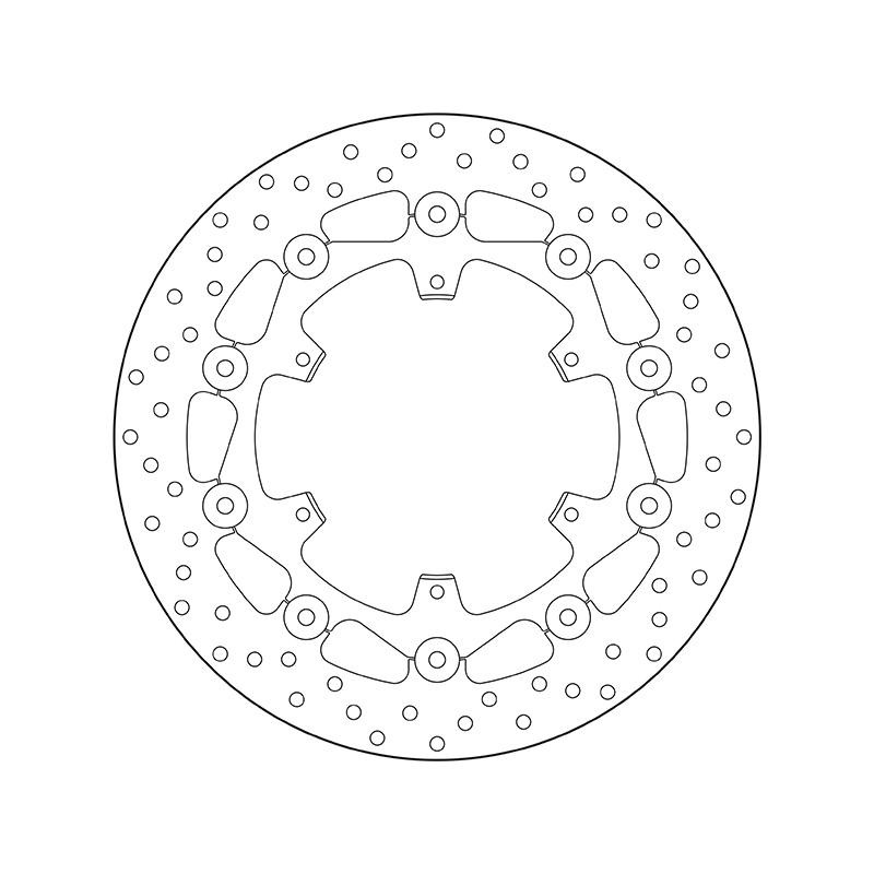 BREMBO Serie Oro Front, 320x4.5mm, 6, floating Ø: 320mm, Num. of holes: 6, Brake Disc Thickness: 4.5mm Brake rotor 78B40887 buy