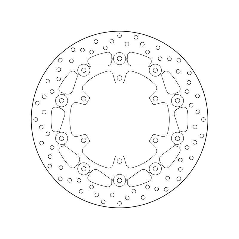 BREMBO Serie Oro Front, 320x4.5mm, 6, floating Ø: 320mm, Num. of holes: 6, Brake Disc Thickness: 4.5mm Brake rotor 78B40894 buy