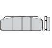 Motorower HONDA NSC 50 Vision (AF72) 49 (2013) Zestaw klocków hamulcowych, hamulce tarczowe BREMBO 07835424