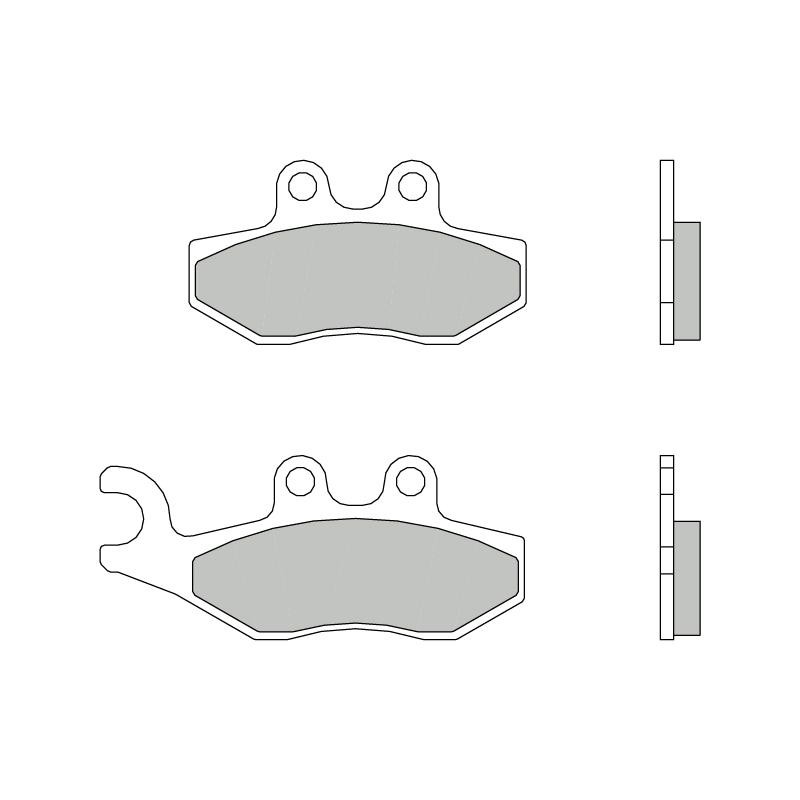 BREMBO Sinter Maxi Scooter 07056XS Brake pad set Front and Rear