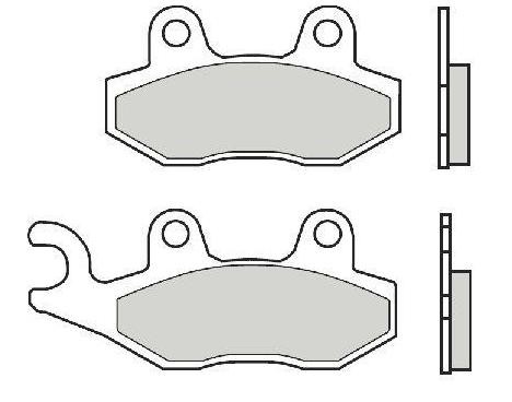 BREMBO Sinter Maxi Scooter 07076XS Brake pad set Front and Rear