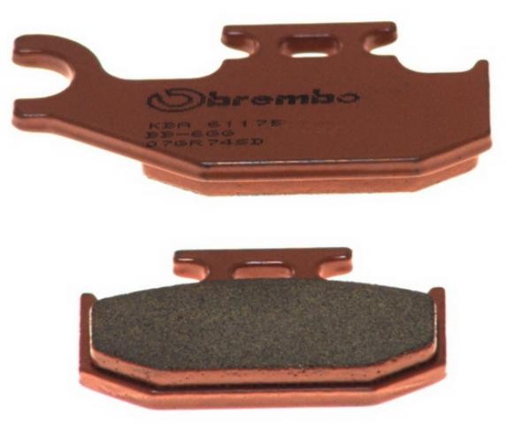 BREMBO Sinter Offroad Front and Rear Height 1: 40.7mm, Height 2: 40.7mm, Width 1: 62mm, Width 2 [mm]: 82.2mm, Thickness 1: 8.3mm, Thickness 2: 8.3mm Brake pads 07GR74SD buy