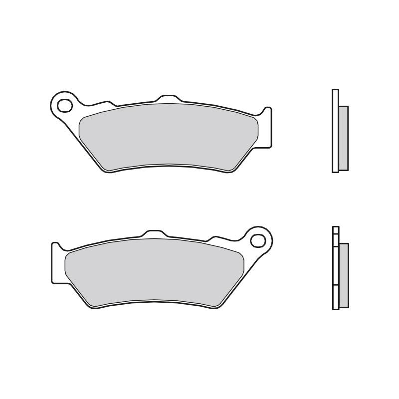 Mopēds Bremžu sistēma detaļas: Bremžu uzliku kompl., Disku bremzes BREMBO Carbon Ceramic, Road 07BB0306