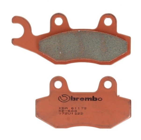 BREMBO Sinter Offroad Front and Rear Height 1: 41.9mm, Height 2: 41.9mm, Width 1: 76.9mm, Width 2 [mm]: 96.6mm, Thickness 1: 8mm, Thickness 2: 8mm Brake pads 07SU12SD buy
