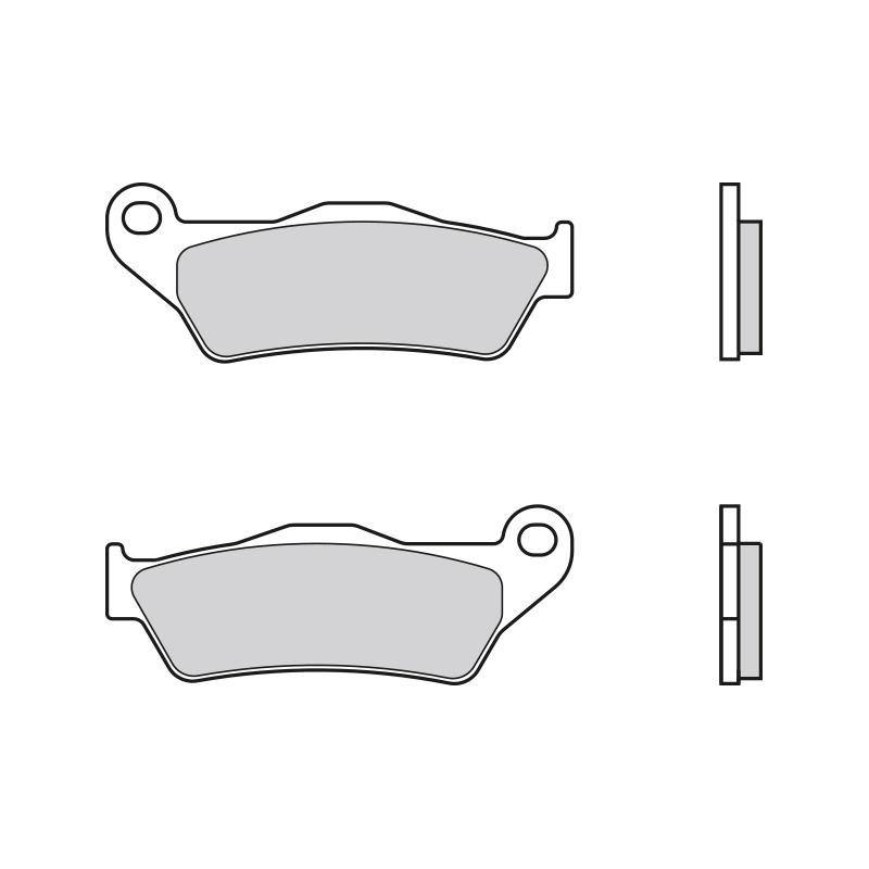 BREMBO Sinter Offroad 07BB04SX Brake pad set Front and Rear