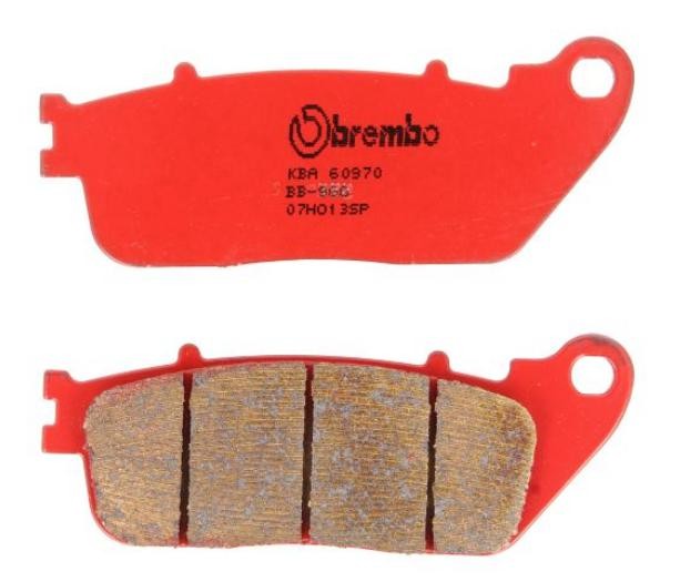 BREMBO Sinter, Road Front and Rear Height: 37.8mm, Width: 99.3mm, Thickness: 9.2mm Brake pads 07HO13SP buy