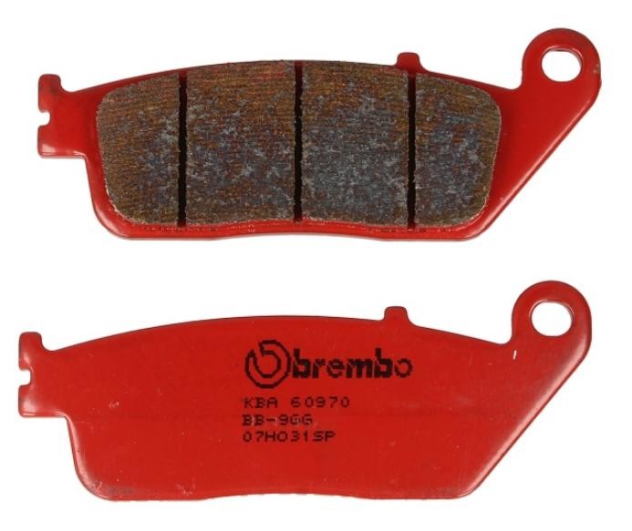 BREMBO Sinter, Road Front and Rear Height: 38.9mm, Width: 102.1mm, Thickness: 9.6mm Brake pads 07HO31SP buy