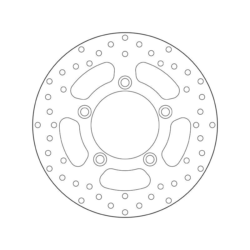 BREMBO Fixed , Serie Oro 68B40795 Brake disc Front and Rear, 240x4mm, 5