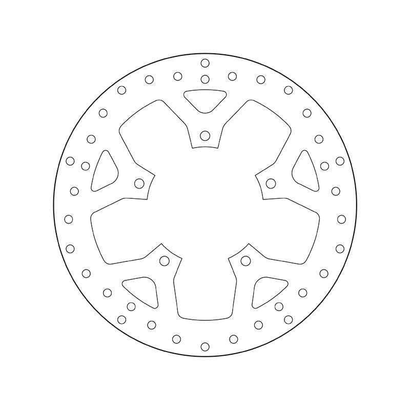 BREMBO Fixed , Serie Oro 68B407D9 Brake disc Front, 263x5mm, 5