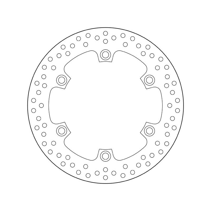 BREMBO Fixed , Serie Oro 68B407A6 Brake disc Front and Rear, 256x5mm, 6