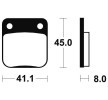 Ciclomotor DAELIM S300 247 (2014) Jogo de pastilhas para travão de disco BREMBO 07HO09TT